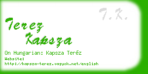 terez kapsza business card